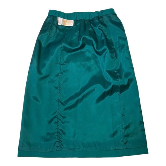Vintage Pendleton Virgin Wool Women's Skirt Green Size 12 - Picture 7 of 12